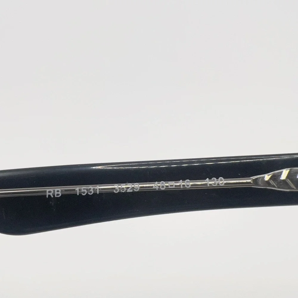 Ray Ban Kids RB1531 3529 48-16-130 Black Clear Flex Hinge Eyeglasses Frames Only